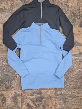 2 Peter Millar Boys quarter zip PULLOVERS 8-10